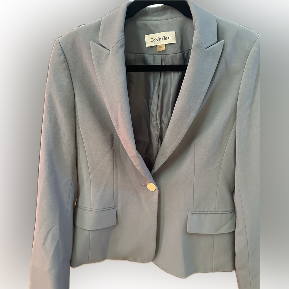 Calvin Klein Light Gray Blazer